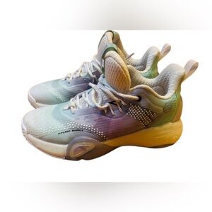 Anta Bubble Bomb Shoes Basketball Athletic White and Purple Size 6,5